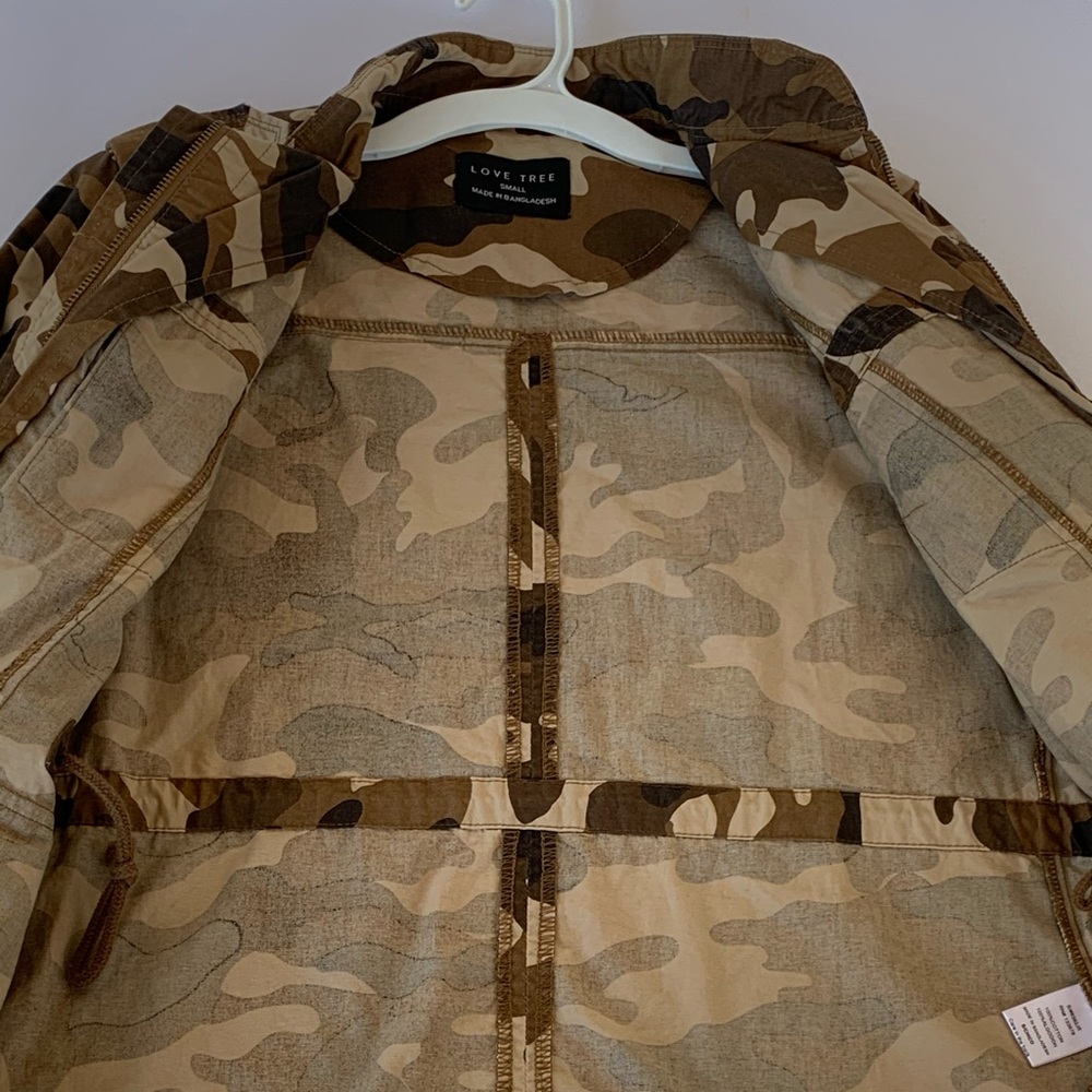 Love Tree Camo Anorak Jacket Small - Picture 10 of 13